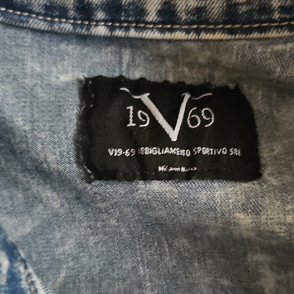 Versace 1969 Acid Wash Denim Jacket - Picture 2 of 4